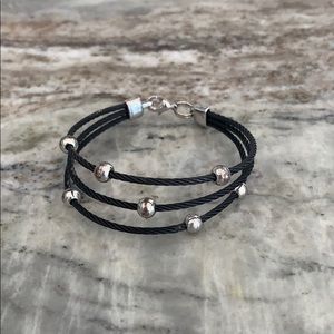 Vintage Silver Beaded Bracelet